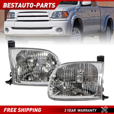 Lh Rh Halogen Headlights Set For Toyota Tundra 2000-2004 Sequoia 2001-2004