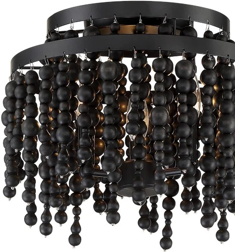 Crystorama Lighting Group POP-A5073 Poppy 3 Light 15"W Semi-Flush - Bronze - Picture 11 of 12