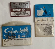 Freshwater Game Fishing Hooks, Size 6, Lot of 31 (New)