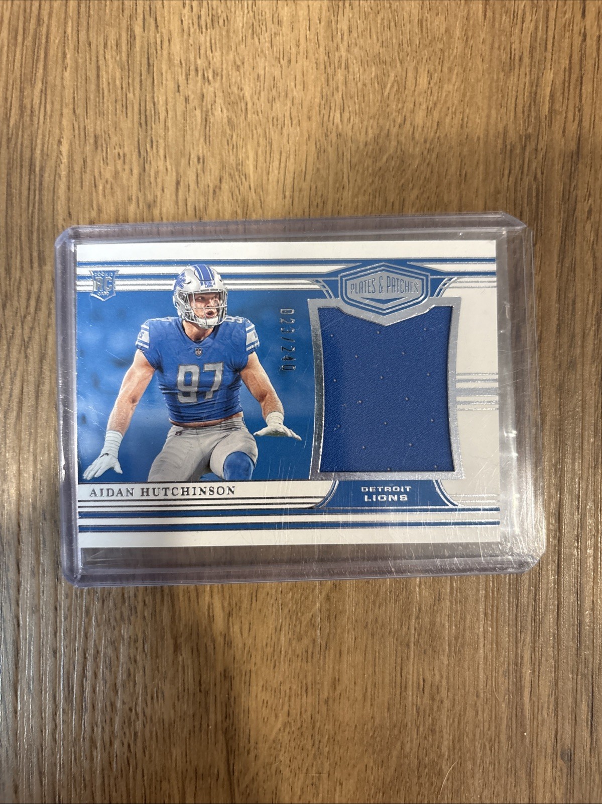 Aidan Hutchinson Panini Chronicles Plates & Patches Rookie Jersey #PPAIH Base