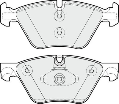 Apec Blue PD3349 Front Brake Pad Set Fits Bmw 5 Series