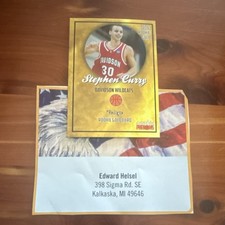 Stephen Curry Rookie Gold Davidson Wildcats Basketball Trading Card 2009. rookie card picture