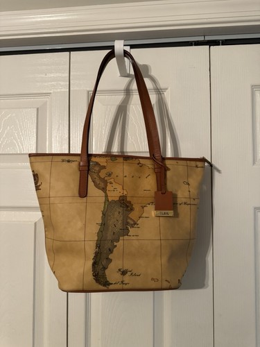 Alviero Martini 1a Classe Geo Classic Medium Shopping Tote Bag - Picture 12 of 12