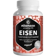2x EISEN 20 mg+Histidin+Vitamine C/B9/B12 Kapseln 90 ST