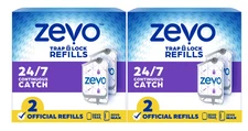 Zevo Flying Insect Trap, Fly Trap Refill Cartridges (4 Refill Cartridges)
