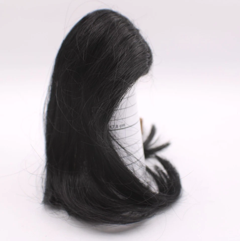 NEW Global Dolls Wig Black Mosa 7-8 Made Of Japanese Kanekalon Moda Hair Fiber Foto 4 de 4