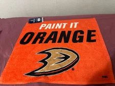 Anaheim Ducks Rally Towel 15x18 NHL Sports Fan Hockey Team Hand Orange Rag