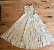 Vintage 1960's Nylon Underwire Full Slip Size Medium Mint Green