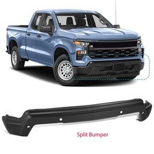 Black Steel Front Bumper For 2022-2023 Chevy Silverado 1500 Wsenser Holes Black Steel Front Bumper For 2022-2023 Chevy Silverado 1500 Wsenser Holes