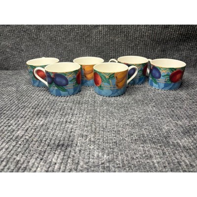Victoria & Beale Forbidden Fruit Porcelain Tea Cups Set of 6 Soojin Choi 9024