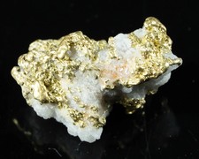 QN-52 "Alaskan BC Gold Nuggets with Quartz" Genuine 3.17 Grams 5005.01 per troy oz
