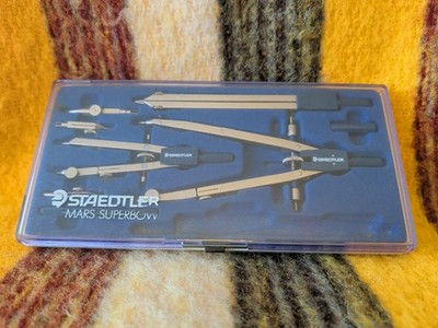 Vintage Staedtler Mars Superbow Set In Case