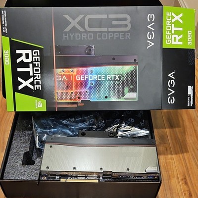 EVGA NVIDIA GeForce RTX 3080 XC3 Hydro Copper 10GB GDDR6X Water Cooler