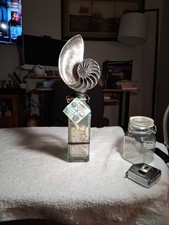 NWT Sea Life Bottle w/Sand  Conch Shell Ornament Coastal Decor Beachy Sea Life