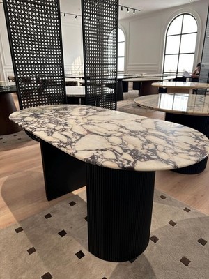 Authentisch Calacatta Marmor Center Table Top - 152cmx 76.2cm Unique Naturstein