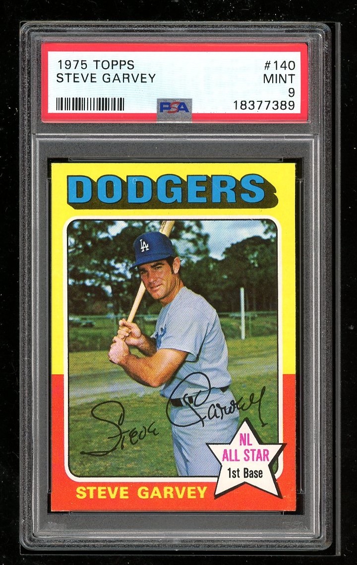 1975 Topps #140 Steve Garvey PSA 9