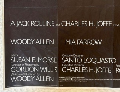 ✴︎美品✴︎THEALFEE 40th Anniversary Film Zelig Original 1983 Movie Quad Poster Woody Allen MIa Farrow | eBay