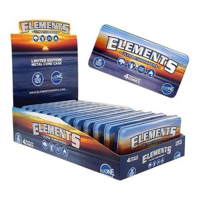 Elements King Size Cone Tin | Full Box