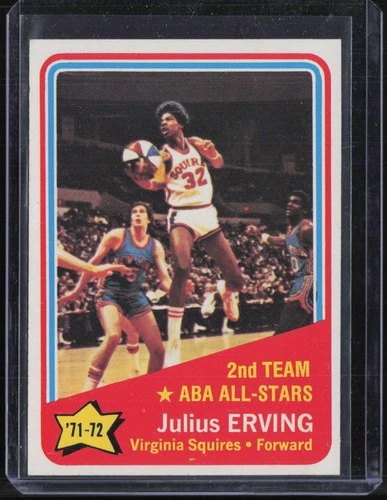 1972 Topps Basketball #255 Julius Erving 