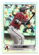 Seth Beer 2022 Topps Chrome Logofractor #93 Rookie - Arizona Diamondbacks