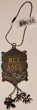 BEE SAFE GANZ CAR CHARM WITH CHAIN FOR REAR-VIEW MIRROR