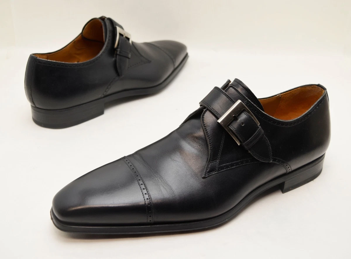 Black Leather Upper Magnanni Dress Shoes for Men for sale | eBay