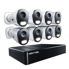 Night Owl CL-BNR82-F12-8L 12MP Cameras with 2TB NVR Security System, 8pk.
