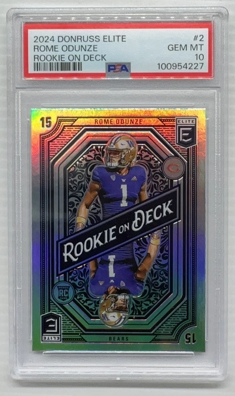 Rome Odunze Panini Donruss Elite Rookie on Deck #2 Base
