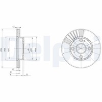2X Delphi Bremsscheibe BG3508 FüR Mazda 323 BJ 6 BJ3P 16V BJ14 BJ5P BJ5W BJ12