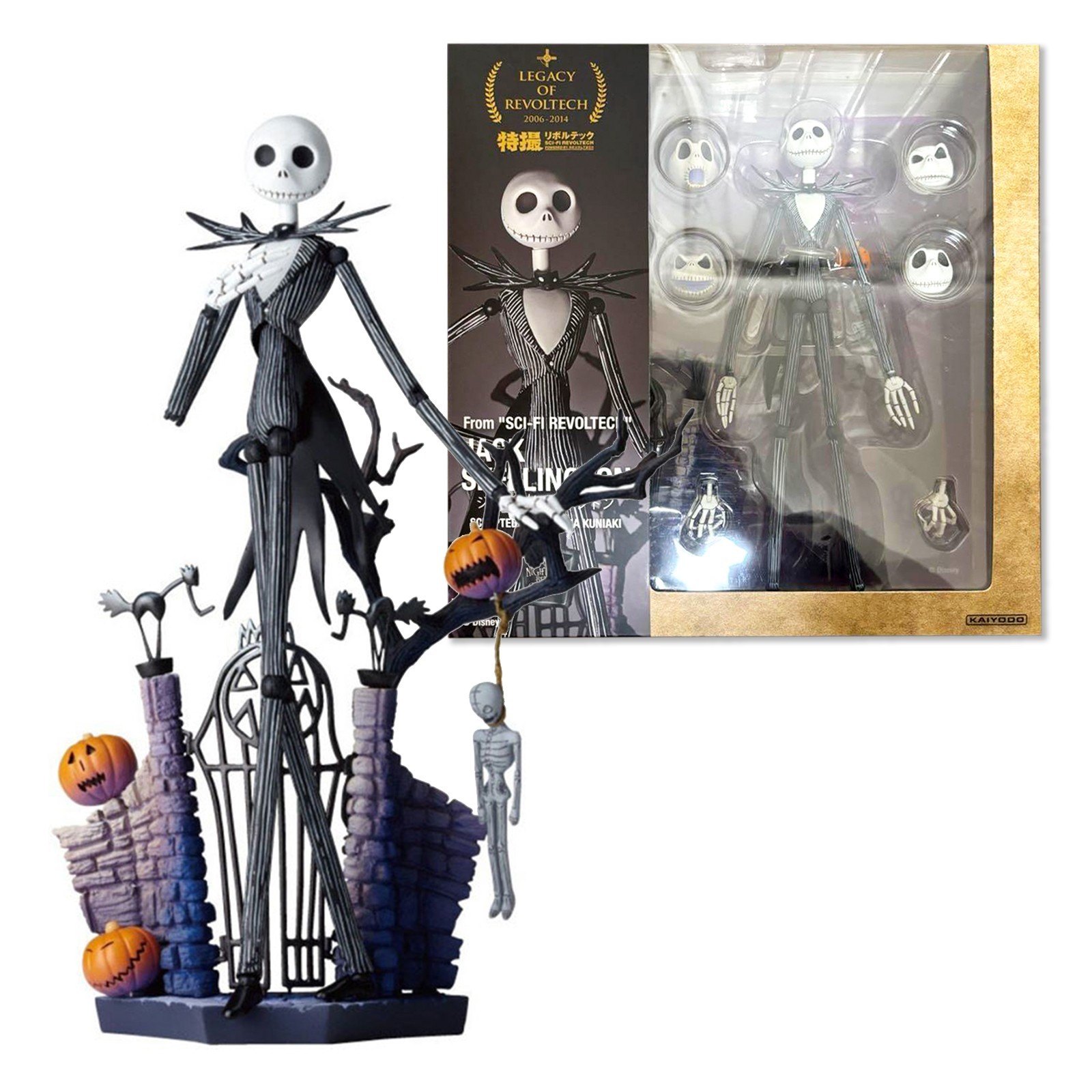 REVOLTECH LEGACY PESADILLA ANTES DE NAVIDAD JACK SKELLINGTON LR-042 Figura Nuevo