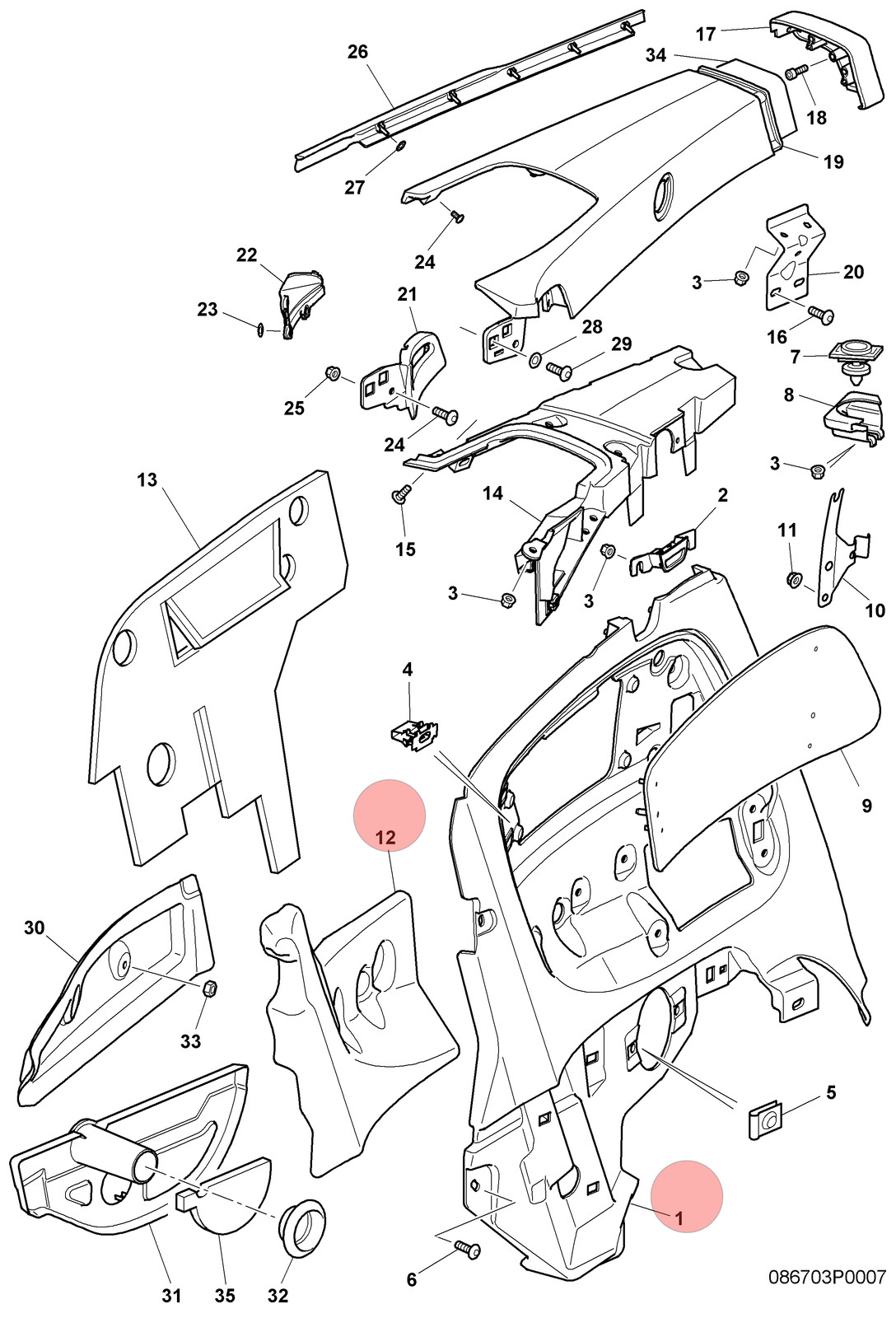 Bentley Continental GT 2010-2012 Rear Right Side panel