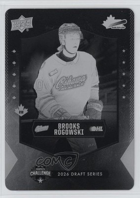 2025 CHL USA Prospects Challenge Printing Plate Black 1/1 Brooks Rogowski 2k4