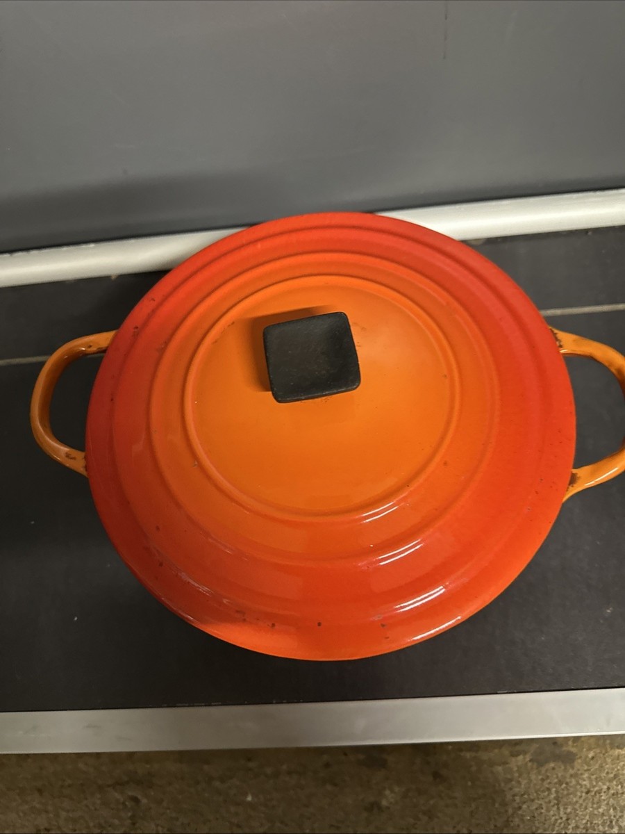 Cocotte En Fonte Orange Le Creuset Vintage - Tous Feux