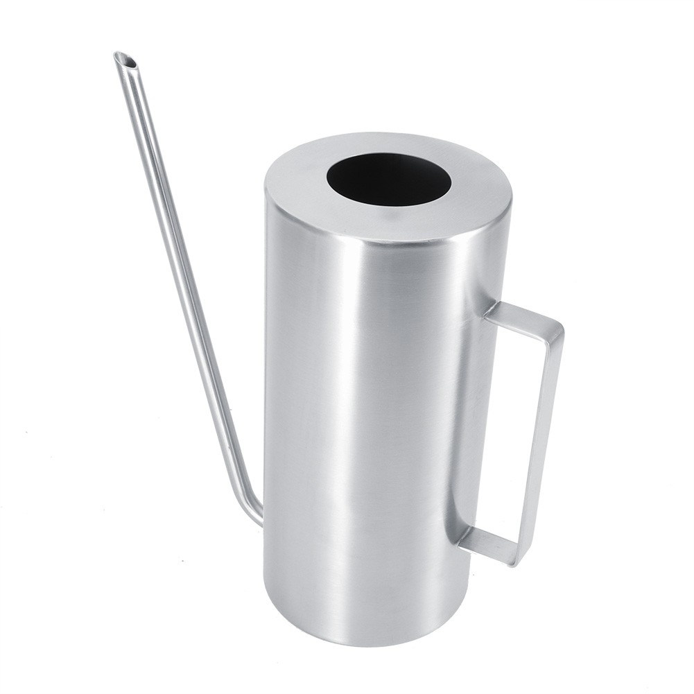 1.5L Stainless Steel Watering Can Long Spout Indoor Outdoor Garden Plant Flower