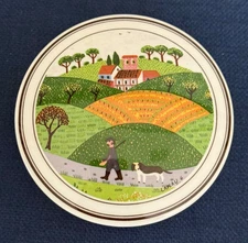 Villeroy & Boch Naif Trinket Box & Lid Laplau Luxembourg Hunter & Dog Scene