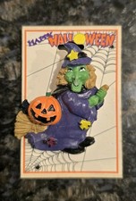 Vintage Happy Halloween Witch Jack-o-lantern ...