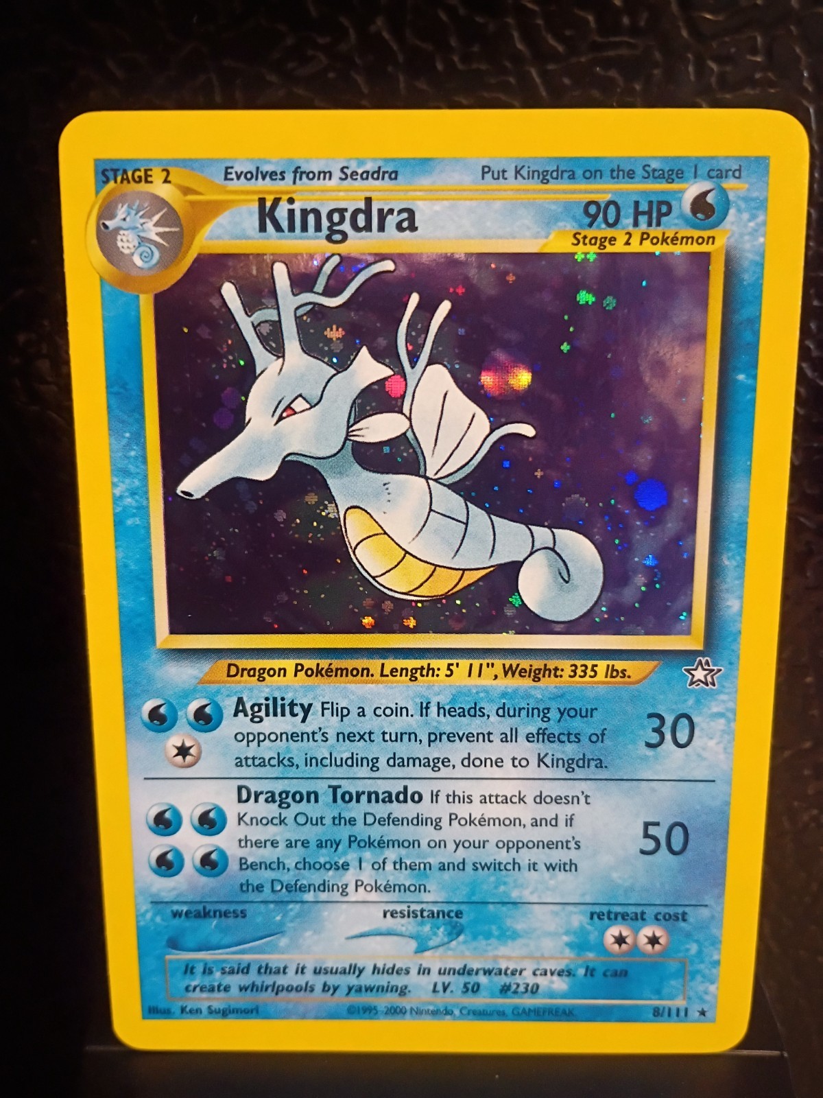 Kingdra 8/111 Neo Genesis Holographic NM amazing condition