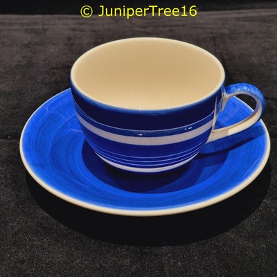 Whittard Kaffeetasse und Untertasse Set Tee Clipper blau NEU D253
