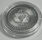 Scottsdale Mint Crowned Lion 1/2oz 999 Silver Round Reeded Edge Fractional