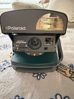 Polaroid 600 One Step Express Instant Camera Film Flash Vintage Green