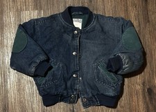 Vintage Arizona Jean Company denim embroidered bomber jacket 2T Quilted Lining