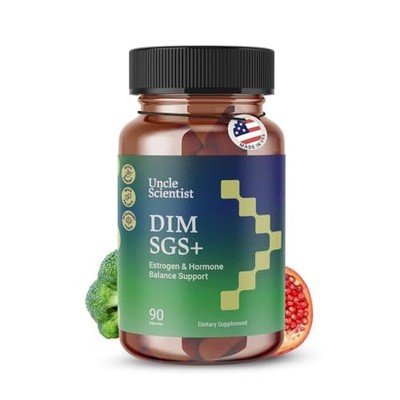DIM SGS+ Supplement for Hormone, Estrogen, Metabolism & Detox Support - 90
