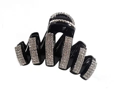 Women Lady Fashion Large Fancy Rhinestones Hair Clamp Hair Claw Clips Elegant...