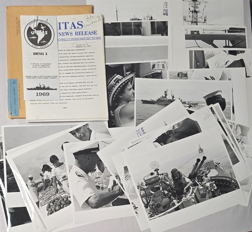 Vintage 1969 Official U.S. Navy Press Kit UNITAS X South Atlantic Fleet Photo