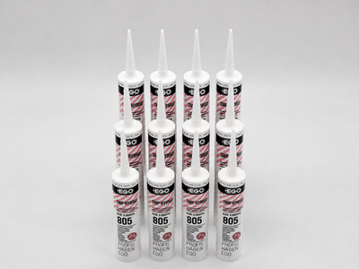 12x EGO HYBRID 805 KLEB-& DICHTFIX - Weiß 290ml Kartusche Hybrid Kleber SMP 805