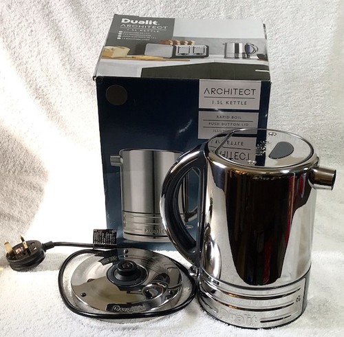 Dualit Architect 1.5L Kettle Grey Silver Chrome *Hardly Used* - Foto 2 di 6