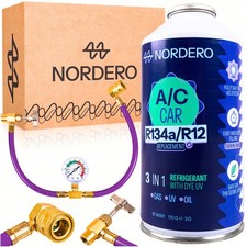 Produktbild - Nachfüllset für Auto-Klimaanlagen R134A Nordero Kältemittel