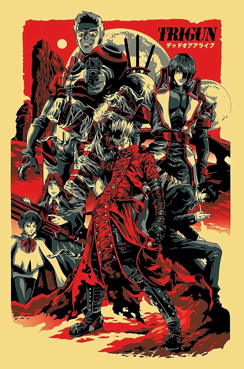 Trigun Maximum Japanese Anime Manga Wall Decor Poster, No Frame | eBay