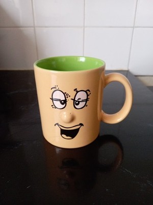 Vintage 90s Trade Winds Funny Face Mug 3D Nose Drunk Comical Merry