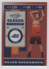 2019 Panini Contenders Optic Season Ticket Red Prizm Bojan Bogdanovic #12 00em